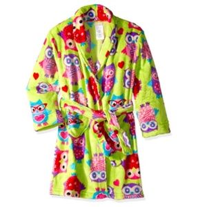 Komar Kids Girls Green Fleece Robe Cover Up